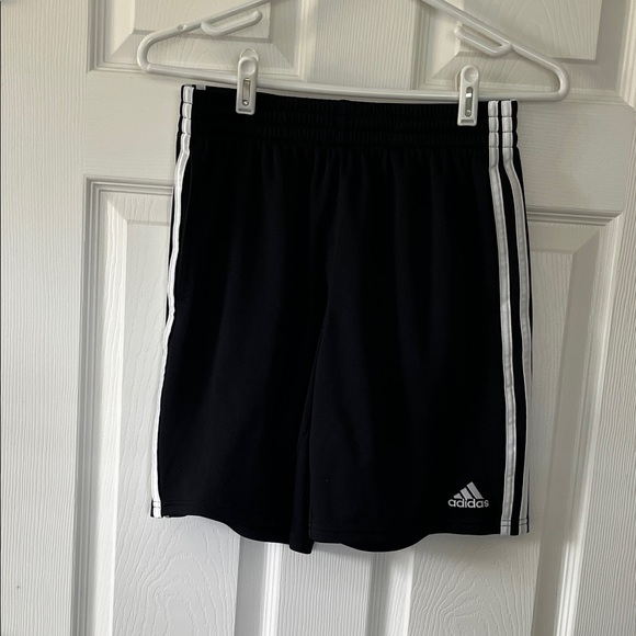 adidas Other - adidas Black Shorts with White Three-Stripes